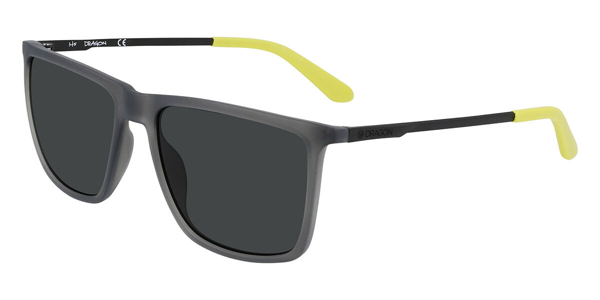 Dragon DR KODIAK LL 016 - Kwadratowy Matte Charcoal Grey Okulary ...